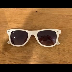 White Ray Ban Sunglasses